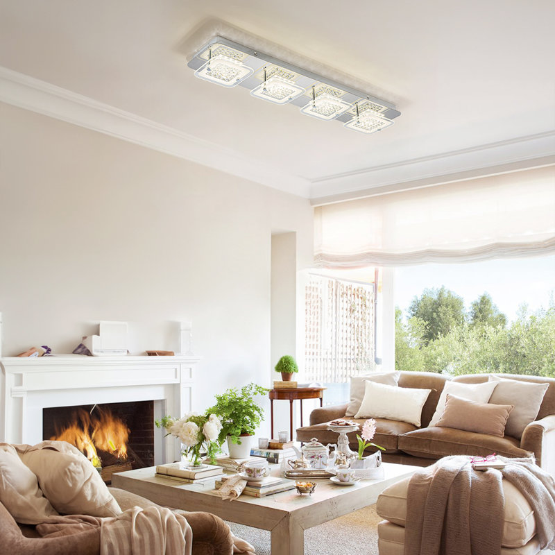 Mercer41 Neelia LED Flush Mount Ceiling Light Fixtures Ceiling